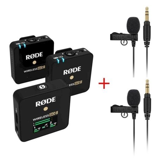 Rode Wireless GO II + 2 Rode Lavalier GO Black Bundle Set